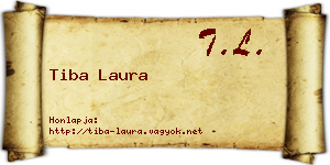 Tiba Laura névjegykártya